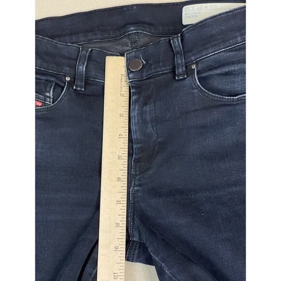 Diesel Jeans Womens 27x32 Dark Blue Sandy Regular Slim Straight Mid Rise Stretch - Picture 7 of 15